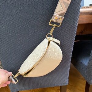 Elegant Cream Crossbody Bag